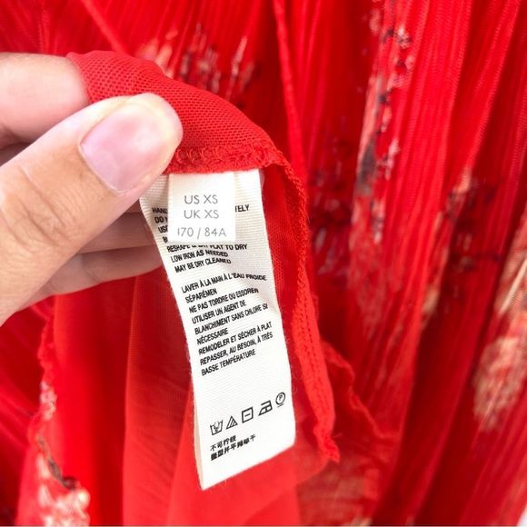 Free People Dahlia Tunic with Sleeve Detail in Vintage Floral Pop Combo Size XS - Picture 11 of 16